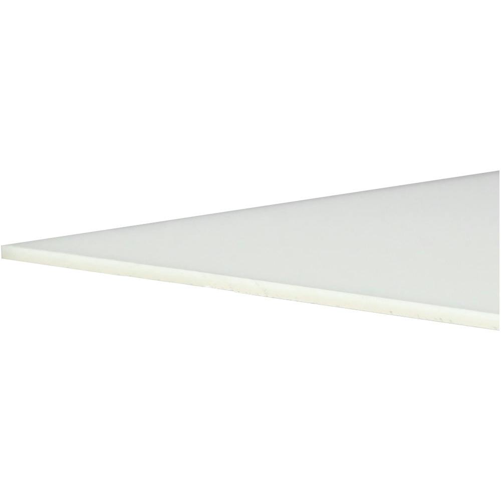 0.250" (6.4mm) x 24" x 48" White 7328 Translucent Acrylic Sheet