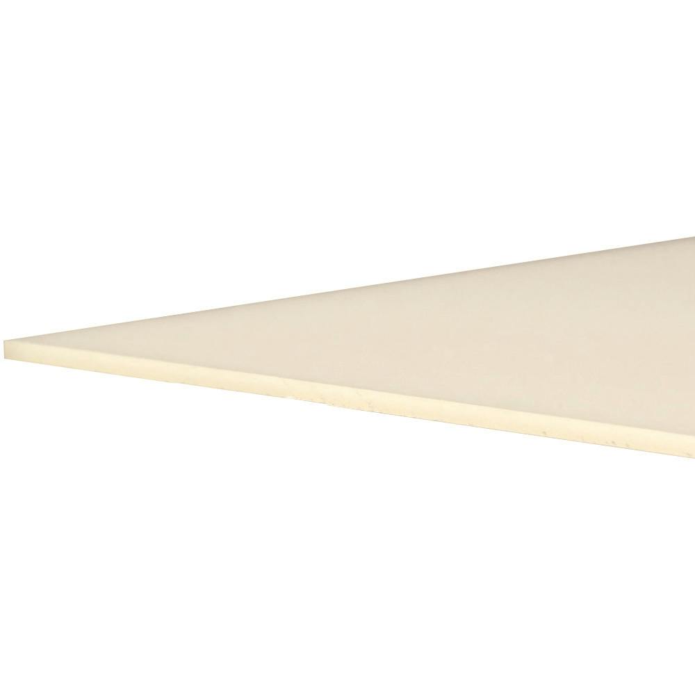 0.125" (3.2mm) x 24" x 24" White 2447 Translucent Acrylic Sheet