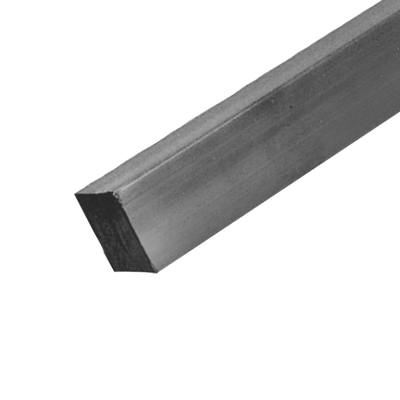 2" L x 2" W Gray PVC Solid Square Rod - 4' Length