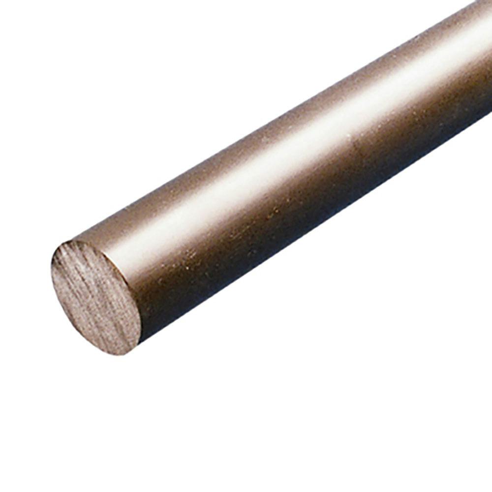 3-1/2" Dia. Gray PVC Solid Round Rod - 5' Length