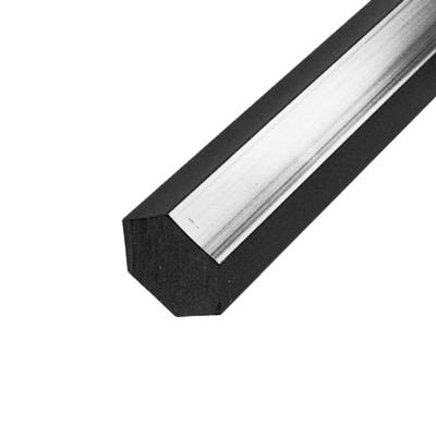 3/4" Dia. Gray PVC Solid Hex Stock - 10' Length