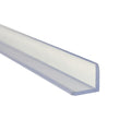 1-1/2" Leg x 1-1/2" Leg x 1/4" Thickness Clear PVC 90° Angle - 10' Length