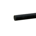 1/4" Dia. Black ABS Solid Round Rod - 8' Length
