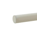 1/2" Dia. Natural ABS Solid Round Rod - 8' Length
