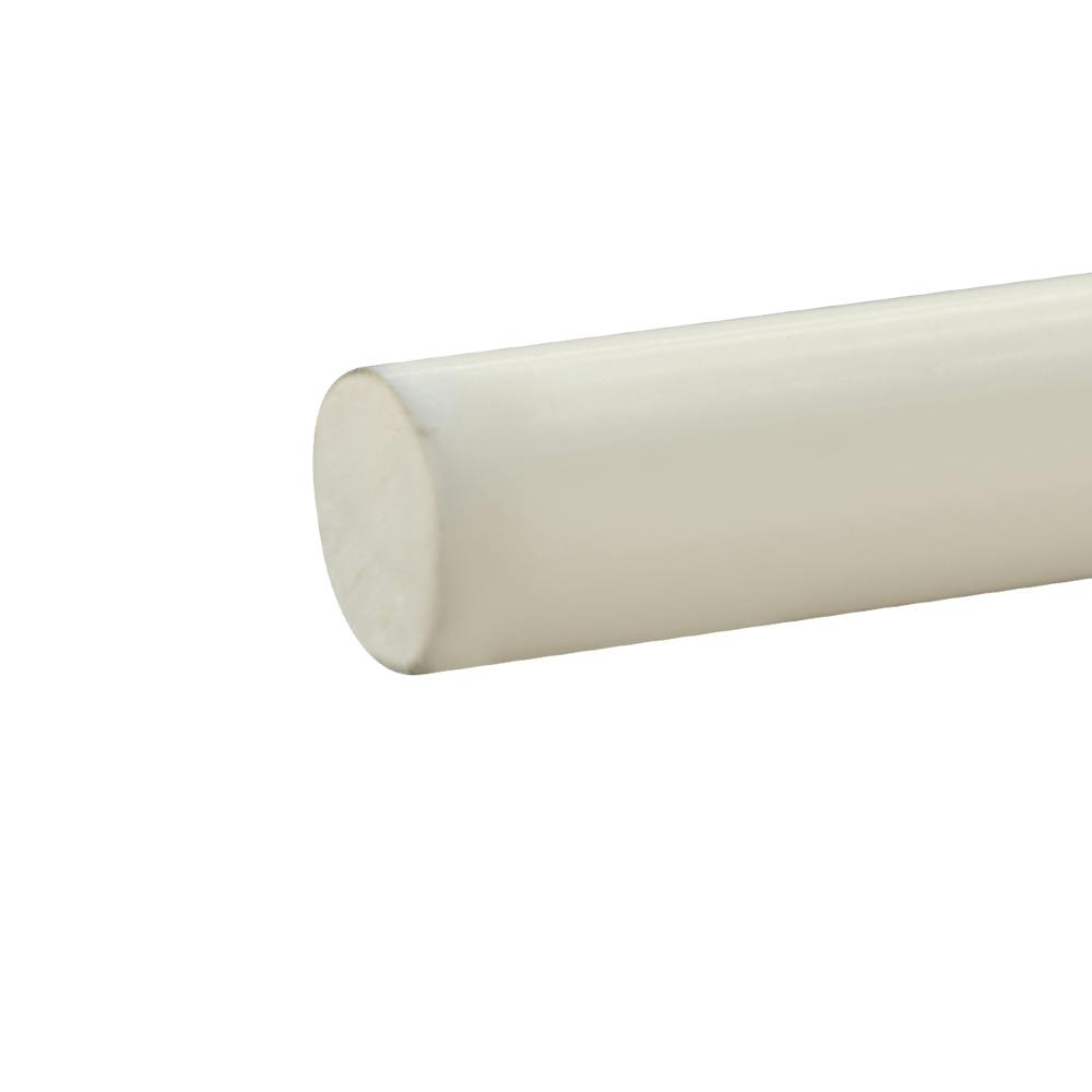3/4" Dia. Natural ABS Solid Round Rod - 8' Length