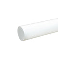 1-3/8" Dia. White PVC Solid Round Rod - 5' Length