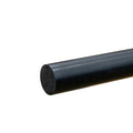 1" Dia. Black PVC Solid Round Rod - 5' Length