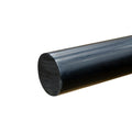 1-3/4" Dia. Black PVC Solid Round Rod - 5' Length