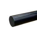 2" Dia. Black PVC Solid Round Rod - 5' Length