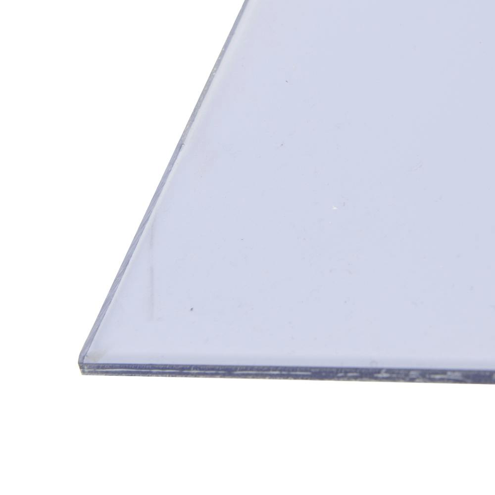 3/16" x 12" x 48" Clear PVC Sheet with Blue Tint