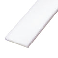 1/4" x 2" White UHMW Polyethylene Rectangular Bar - 5' Length