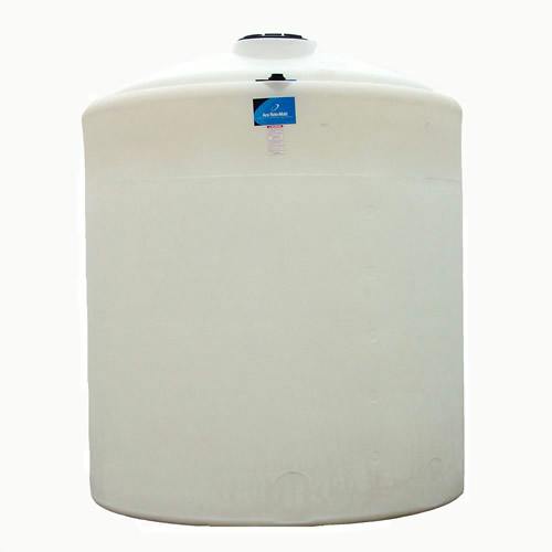 3300 Gallon Natural MDPE Round Open Top Vertical Bulk Storage Tank - 102" Dia. x 105" Hgt.