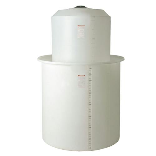 360 Gallon Natural MDPE Round Open Top Vertical Bulk Storage Tank - 48" Dia. x 48" Hgt.