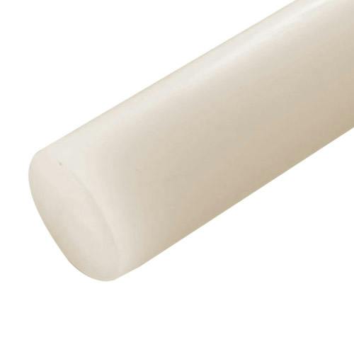 1/8" Dia. Natural Nylon Solid Round Rod - 8' Length