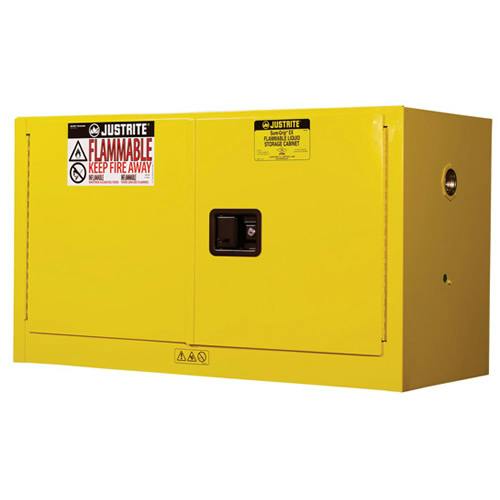 17 Gallon Manual-close Justrite® Sure-Grip® EX Piggyback Cabinets