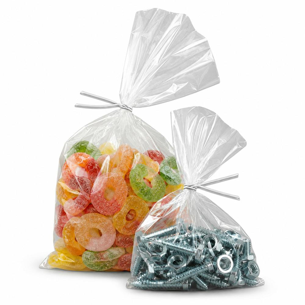 7" W x 12" L x 1 mil Thick Clear LLDPE Tuf-R® Flat Bags - Case of 1000