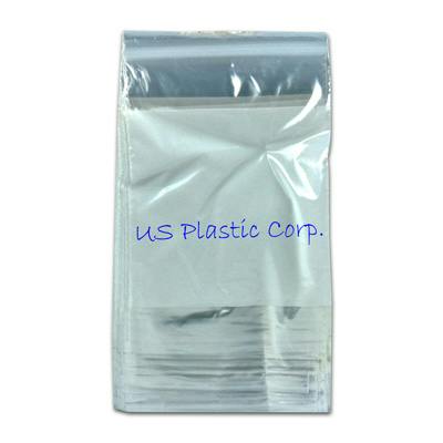 4" x 6" Snap-N-Fill® Reclosable Bags with White Block