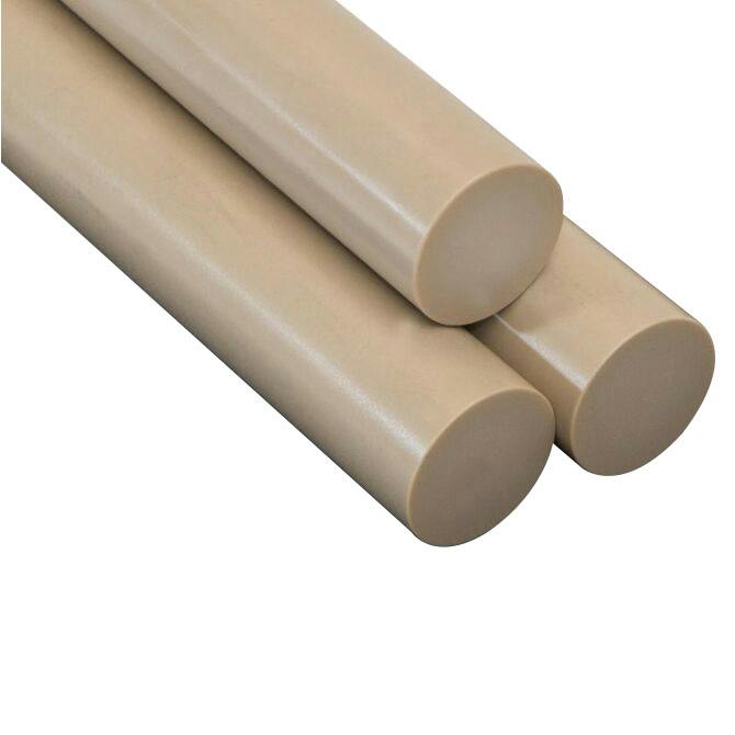 1/4" Natural PEEK Solid Round Rod - 10' Length