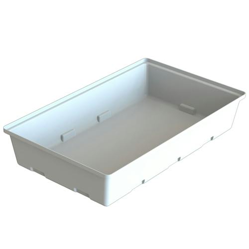 100 Gallon Natural MDPE Square Open Top Secondary Containment Tank - 43" L x 43" W x 17" Hgt.