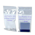 5" x 8" x 4 mil White Block Poly Bags