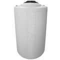 100 Gallon Natural MDLPE ProChem® Process Chemical Tank (1.5 Specific Gravity) with 8" Lid - 27" Dia. x 47-3/4" Hgt.
