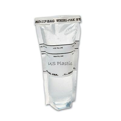 4 oz. Whirl-Pak® Stand-Up Bag - 3" W x 7-1/4" L x 2.5 mil Thick (Case of 500)