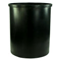 100 Gallon Black LLDPE Cylindrical Tamco® Heavy-Wall Graduated Tank with External Flange - 30" Dia. x 36" Hgt. (Cover Sold Separately)