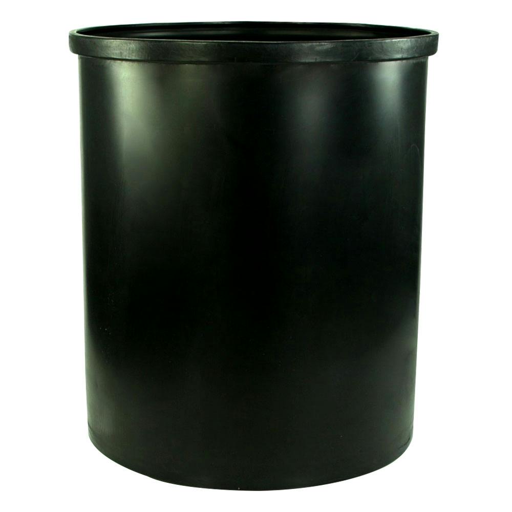 100 Gallon Black LLDPE Cylindrical Tamco® Heavy-Wall Graduated Tank with External Flange - 30" Dia. x 36" Hgt. (Cover Sold Separately)