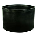 105 Gallon Black LLDPE Cylindrical Tamco® Heavy-Wall Graduated Tank with External Flange - 36" Dia. x 24" Hgt. (Cover Sold Separately)