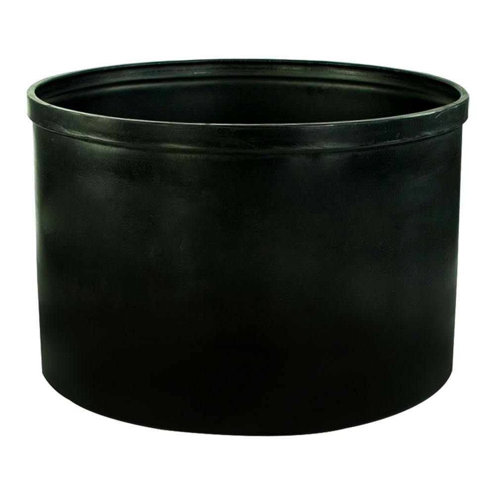 105 Gallon Black LLDPE Cylindrical Tamco® Heavy-Wall Graduated Tank with External Flange - 36" Dia. x 24" Hgt. (Cover Sold Separately)