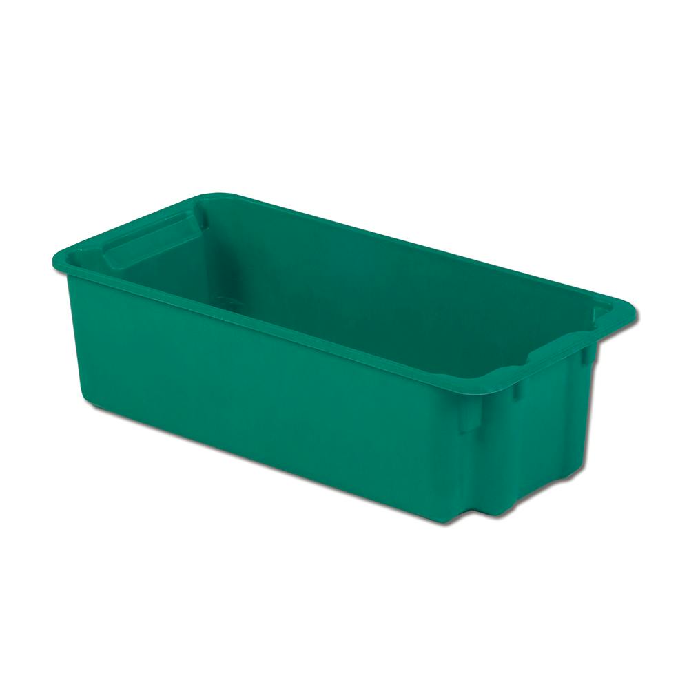 20" L x 10" W x 7" Hgt. Green Nest & Stack Box