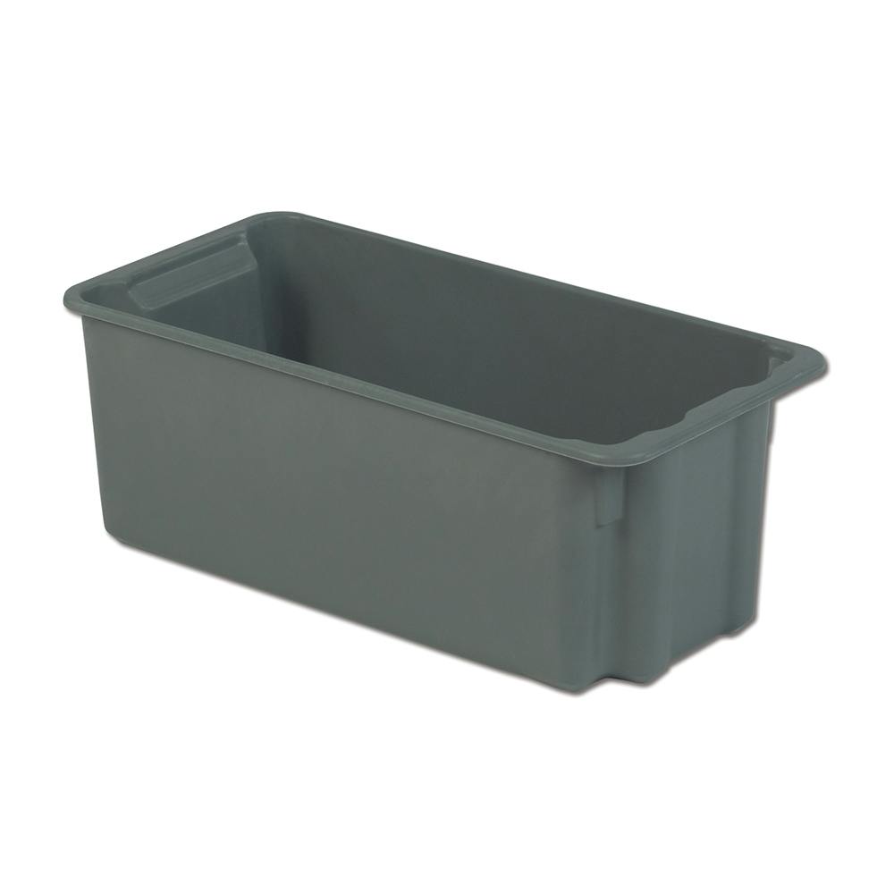 20" L x 10" W x 9" Hgt. Gray Nest & Stack Box