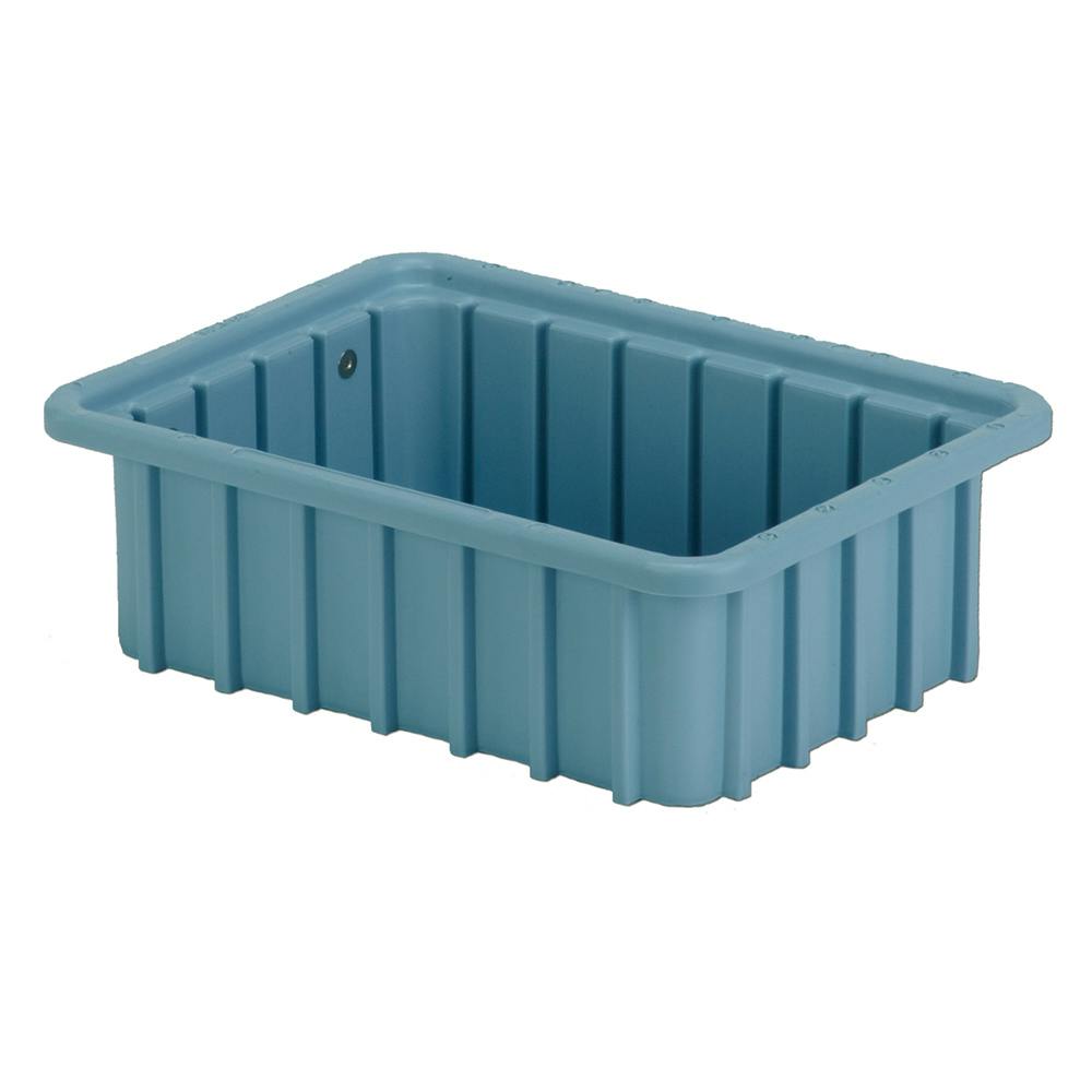 10-7/8" L x 8-1/4" W x 3-1/2" Hgt. Light Blue Divider Box