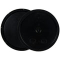 3-1/2 to 5-1/4 Gallon Black HDPE Economy Round Bucket Lid with Tear Tab