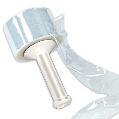 4" W x 700' L x 120 Gauge Thick Clear LLDPE Banding Stretch Film - Case of 12