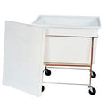 54 Gallon Polyethylene Rectangular Mobile Container 36" L x 26" W x 33-1/2" Hgt.