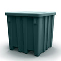 Forest Green Meese Bulk Container with Lid (800 lbs. Capacity) - 45" L x 45" W x 44-1/4" Hgt.