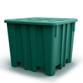 Jade Green Meese Bulk Container with Lid (1200 lbs. Capacity) - 47-1/2" L x 47-1/2" W x 40-1/4" Hgt.