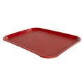 Red Polypropylene Food Tray - 17-7/8" L x 14" W x 1-1/8" Hgt.
