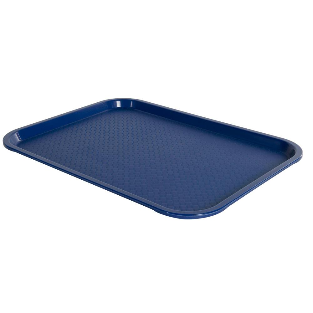 Royal Blue Polypropylene Food Tray - 16-5/16" L x 12-1/16" W x 1" Hgt.