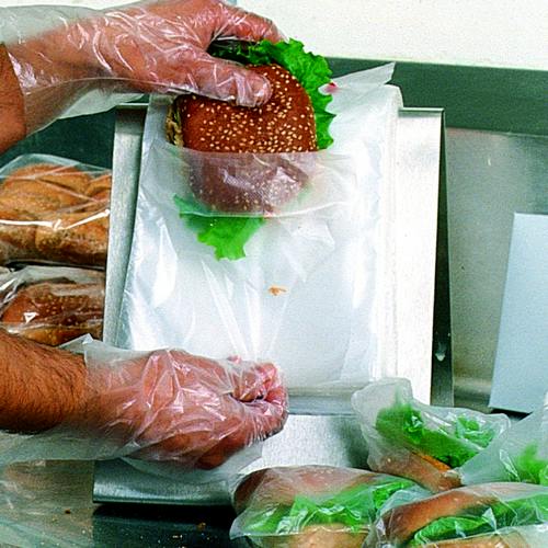 5.5" x 5.5" x 1.5" Flip x 0.5 mil Plain Snack Bags