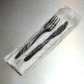 3.25" x 10" + 1-1/2" Lip x 0.5 mil HDPE Silverware Bags
