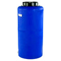 35 Gallon Tamco® Vertical Blue PE Tank with 12-1/2" Lid & 3/4" Fitting - 19" Dia. x 37" Hgt.