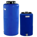 15 Gallon Tamco® Vertical Blue PE Tank with 8" Gasketed Lid & 3/4" Fitting - 13" Dia. x 31" Hgt.