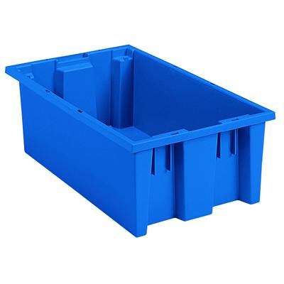 18" L x 11" W x 6" Hgt. Blue Akro-Mils® Nest & Stack Container
