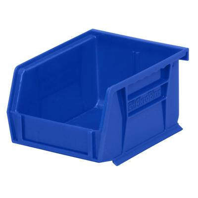 5-3/8" L x 4-1/8" W x 3" Hgt. OD Blue Storage Bin
