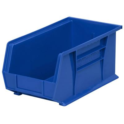 14-3/4" L x 8-1/4" W x 7" Hgt. OD Blue Storage Bin