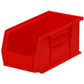 10-7/8" L x 5-1/2" W x 5" Hgt. OD Red Storage Bin