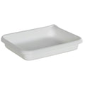 8-3/4" L x 6-7/8" W x 1-1/2" Hgt. White HDPE Developing Tray with Pour Spout