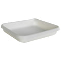 13" L x 10-7/8" W x 1-7/8" Hgt. White HDPE Developing Tray with Pour Spout